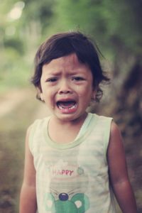  Little girl crying